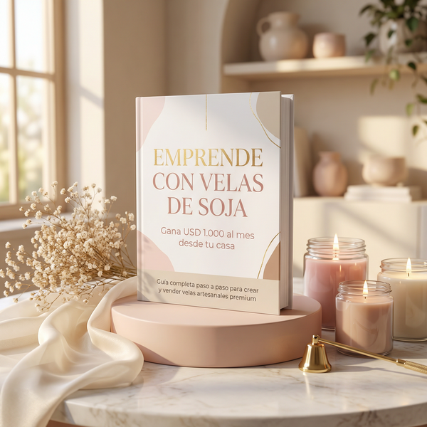 Velas de Cera  Soja - 2 EBOOKs -1) Introducción-esencias  -colorimetría  y 2)velas de contenedor